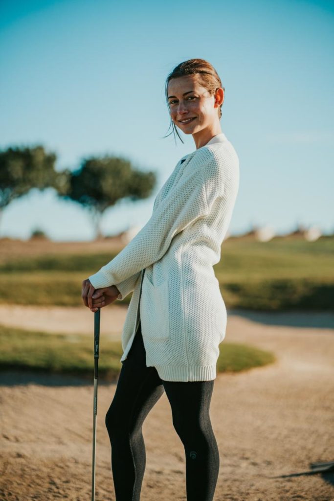 Jennifer Lange: Golfnewbee, Gesundheitsmanagerin, Zumba-Trainerin, Influencerin und Lebensgefährtin von Andrej (Picture by Marc Bremer MB-Mediaworld)